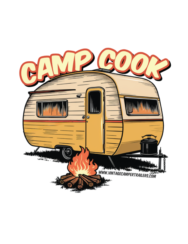 Camp Cook Sticker - Vintage Camper Trailers Magazine