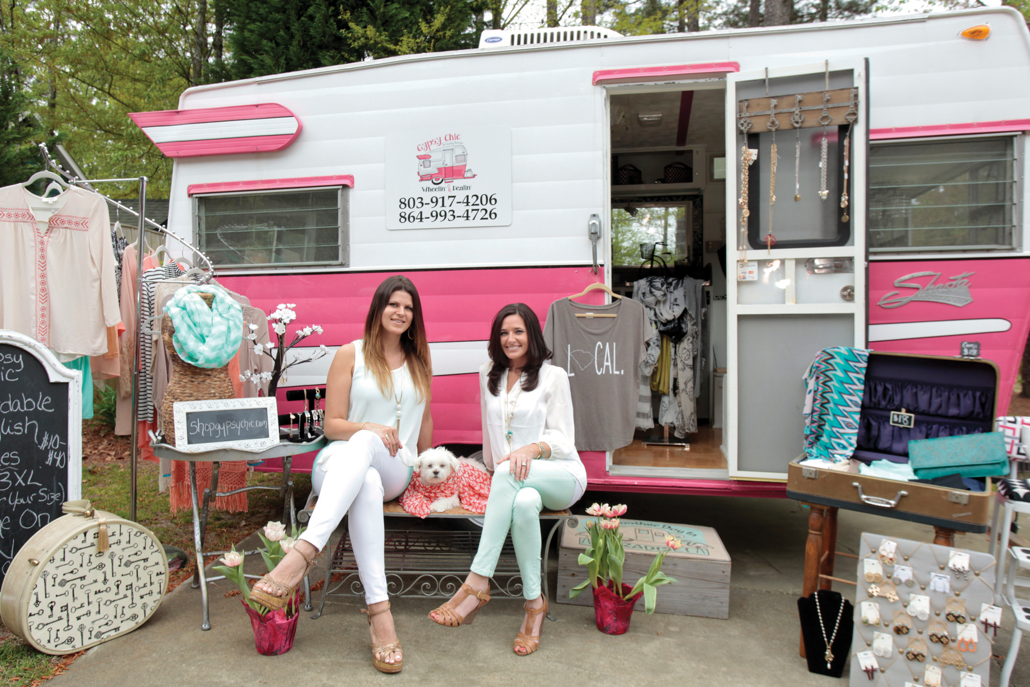 Gypsy Chic: How a Pink Shasta Became a Mobile Boutique
